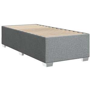 Box spring postel s matrací světle šedá 90x190 cm textil - obrázek 8