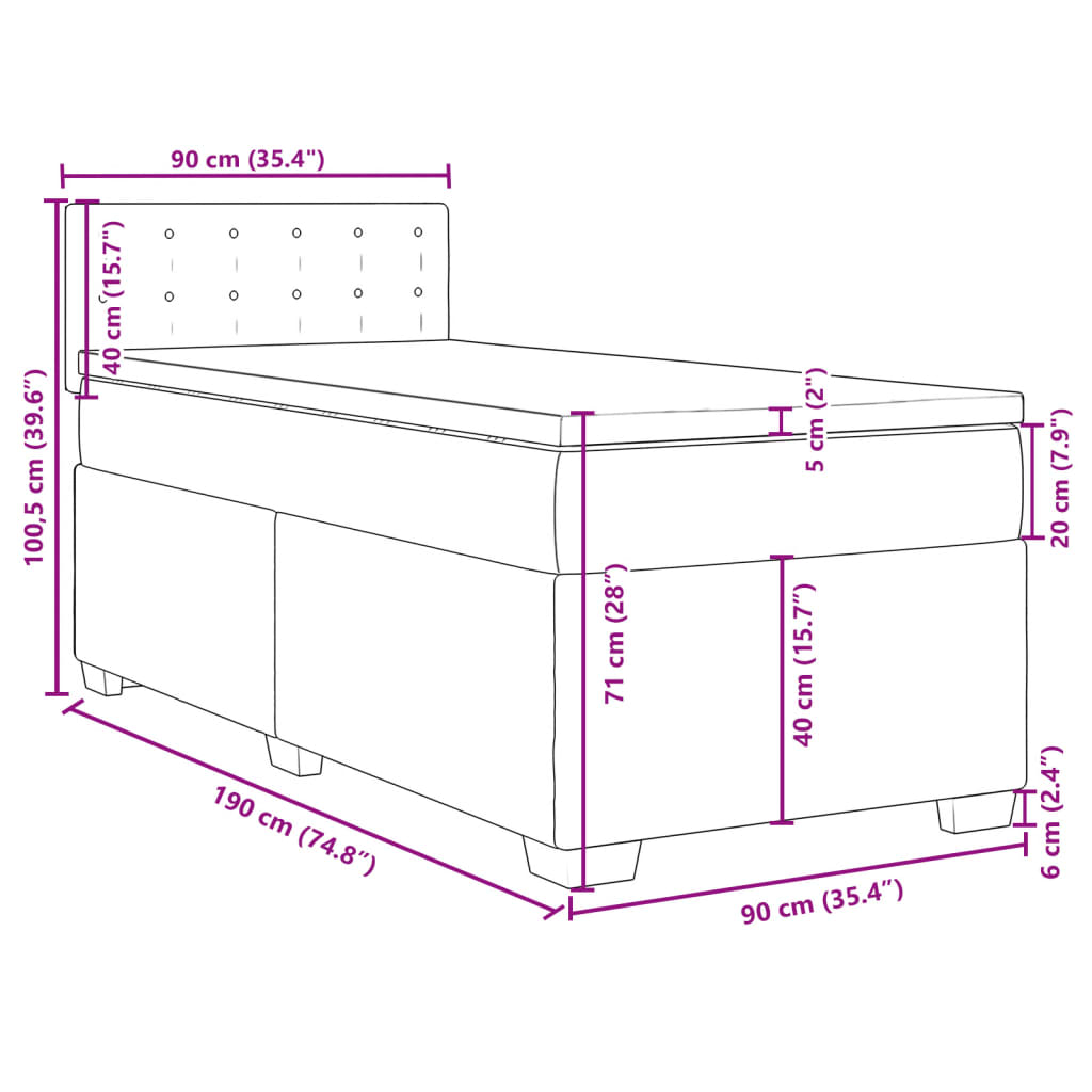 knapper / 90 x 190 cm - Billede 13
