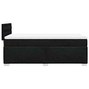 Box spring postel s matrací černá 90x190 cm textil - obrázek 5