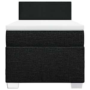 Box spring postel s matrací černá 90x200 cm textil - obrázek 4