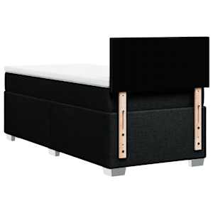Box spring postel s matrací černá 90x200 cm textil - obrázek 6