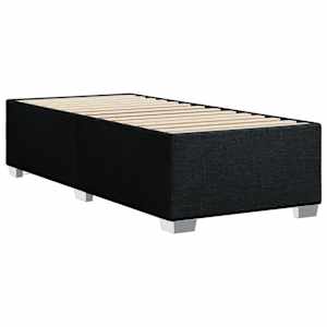 Box spring postel s matrací černá 100 x 200 cm textil - obrázek 8