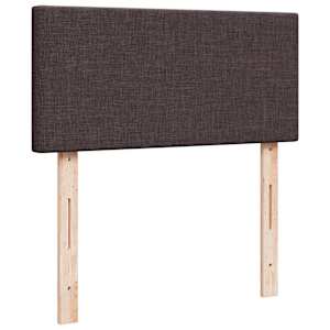 Box spring postel s matrací tmavě hnědá 100 x 200 cm textil - obrázek 7