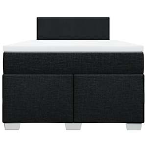 Box spring postel s matrací černá 120x190 cm textil - obrázek 4