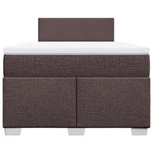 Box spring postel s matrací tmavě hnědá 120x190 cm textil - obrázek 4