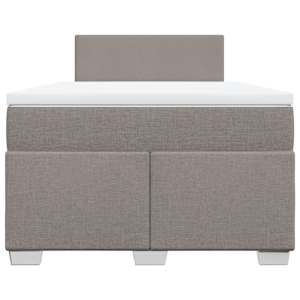 Box spring postel s matrací taupe 120x190 cm textil - obrázek 4
