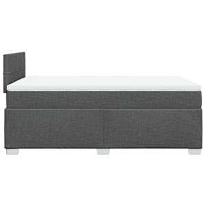 Box spring postel s matrací tmavě šedá 120x190 cm textil - obrázek 5