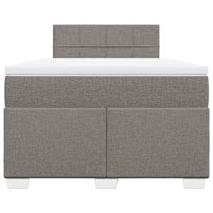 Box spring postel s matrací taupe 120x190 cm textil - obrázek 4
