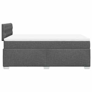 Box spring postel s matrací tmavě šedá 120x190 cm textil - obrázek 5