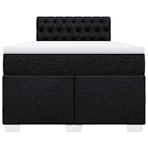 Box spring postel s matrací černá 120x190 cm textil - obrázek 4