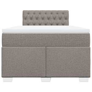 Box spring postel s matrací taupe 120x190 cm textil - obrázek 4