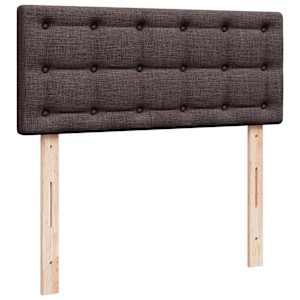 Box spring postel s matrací tmavě hnědá 120x190 cm textil - obrázek 7