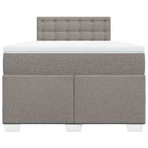 Box spring postel s matrací taupe 120x190 cm textil - obrázek 4