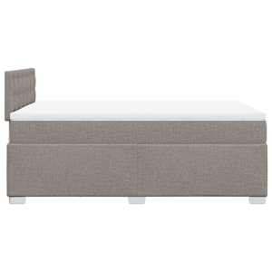 Box spring postel s matrací taupe 120x190 cm textil - obrázek 5