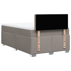 Box spring postel s matrací taupe 120x190 cm textil - obrázek 6