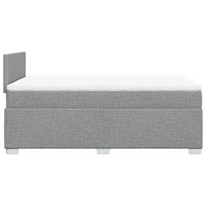 Box spring postel s matrací světle šedá 120 x 200 cm textil - obrázek 5