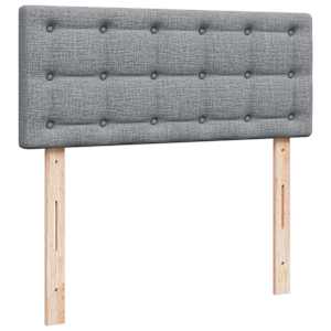 Box spring postel s matrací světle šedá 120 x 200 cm textil - obrázek 7