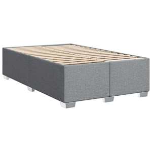 Box spring postel s matrací světle šedá 120 x 200 cm textil - obrázek 8