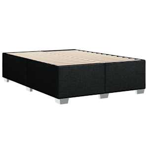 Box spring postel s matrací černá 140 x 190 cm textil - obrázek 8