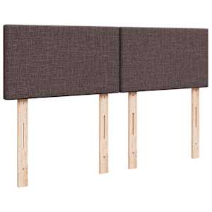 Box spring postel s matrací tmavě hnědá 140x190 cm textil - obrázek 7