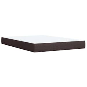 Box spring postel s matrací tmavě hnědá 140x190 cm textil - obrázek 10