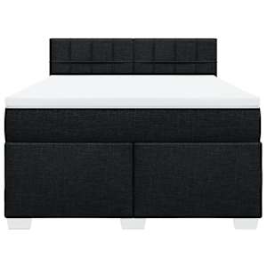 Box spring postel s matrací černá 140 x 190 cm textil - obrázek 4