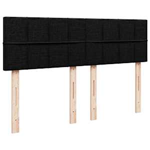 Box spring postel s matrací černá 140 x 190 cm textil - obrázek 8