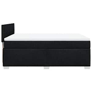 Box spring postel s matrací černá 140 x 190 cm textil - obrázek 9