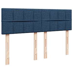 Box spring postel s matrací modrá 140x190 cm textil - obrázek 8