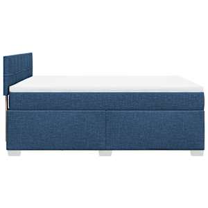 Box spring postel s matrací modrá 140x190 cm textil - obrázek 9
