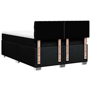 Box spring postel s matrací černá 140 x 190 cm textil - obrázek 10