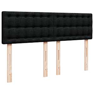 Box spring postel s matrací černá 140 x 190 cm textil - obrázek 8