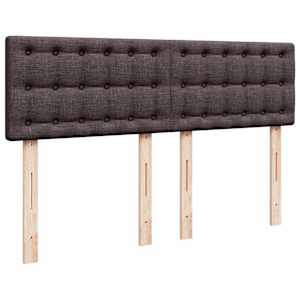 Box spring postel s matrací tmavě hnědá 140x190 cm textil - obrázek 8