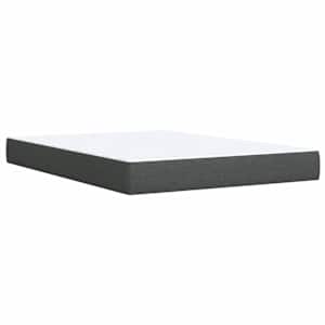 Box spring postel s matrací tmavě šedá 140x200 cm textil - obrázek 10