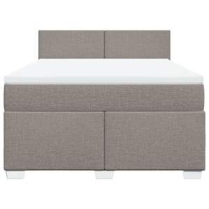 Box spring postel s matrací taupe 160x200 cm textil - obrázek 4