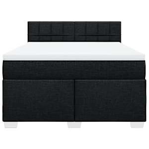 Box spring postel s matrací černá 160x200 cm textil - obrázek 4