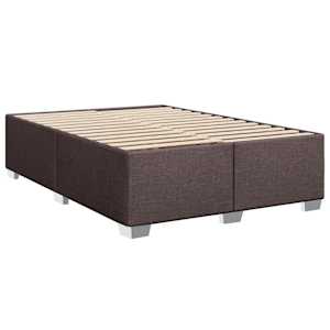 Box spring postel s matrací tmavě hnědá 160x200 cm textil - obrázek 5