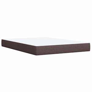 Box spring postel s matrací tmavě hnědá 160x200 cm textil - obrázek 6