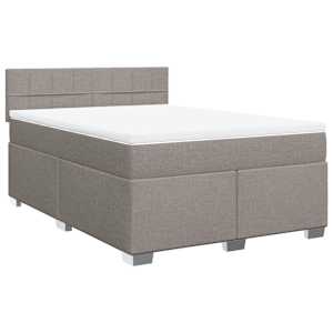 Box spring postel s matrací taupe 160x200 cm textil - obrázek 2