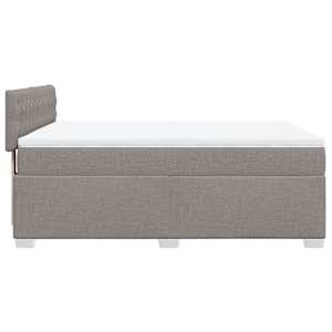 Box spring postel s matrací taupe 160x200 cm textil - obrázek 9