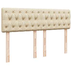 Box spring postel s matrací krémová 160x200 cm textil - obrázek 8