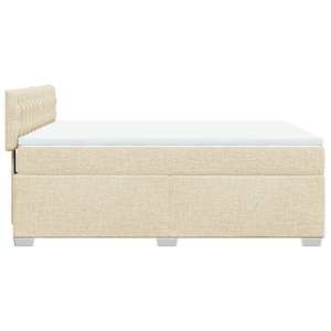 Box spring postel s matrací krémová 160x200 cm textil - obrázek 9