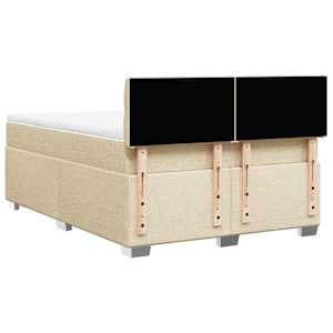 Box spring postel s matrací krémová 160x200 cm textil - obrázek 10