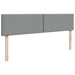 Box spring postel s matrací světle šedá 180 x 200 cm textil - obrázek 7