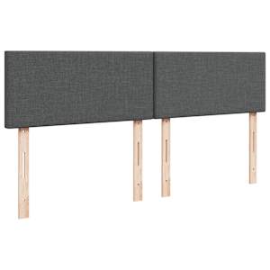 Box spring postel s matrací tmavě šedá 180x200 cm textil - obrázek 7
