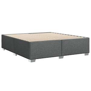 Box spring postel s matrací tmavě šedá 180x200 cm textil - obrázek 8