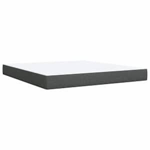 Box spring postel s matrací tmavě šedá 180x200 cm textil - obrázek 10