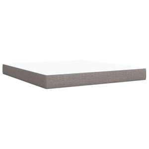 Box spring postel s matrací taupe 180x200 cm textil - obrázek 6