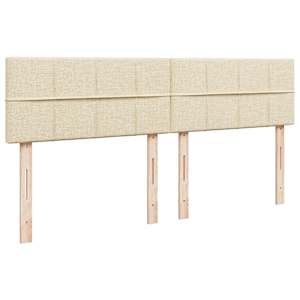 Box spring postel s matrací krémová 180x200 cm textil - obrázek 8