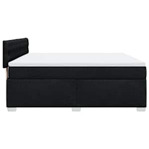 Box spring postel s matrací černá 180x200 cm textil - obrázek 9